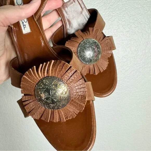 Oscar De La Renta leather heels - Picture 3 of 11